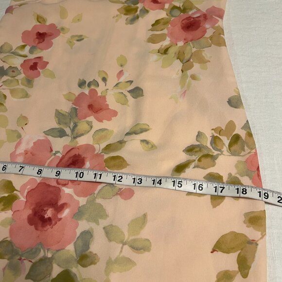 Vintage Casual Corner Annex Women’s Floral Maxi Dress Size 2 Peach Cottagecore - Picture 8 of 10